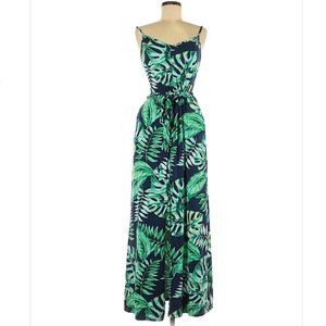Stiletto I Tropical Print Maxi Dress w/ Pockets